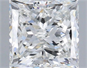 Natural Diamond 2.00 Carats, Princess with  Cut, G Color, VVS1 Clarity and Certified by GIA