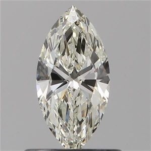 Picture of Natural Diamond 0.51 Carats, Marquise with  Cut, K Color, VS1 Clarity and Certified by GIA