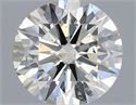 Natural Diamond 0.50 Carats, Round with Excellent Cut, J Color, SI2 Clarity and Certified by IGI