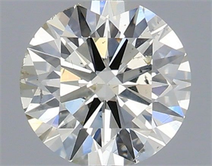 Picture of Natural Diamond 0.50 Carats, Round with Excellent Cut, J Color, SI2 Clarity and Certified by IGI