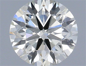 Picture of Natural Diamond 0.46 Carats, Round with Excellent Cut, I Color, SI1 Clarity and Certified by IGI