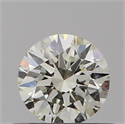 Natural Diamond 0.40 Carats, Round with Excellent Cut, J Color, VVS2 Clarity and Certified by IGI