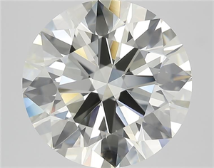 Picture of Natural Diamond 4.21 Carats, Round with Excellent Cut, N Color, IF Clarity and Certified by GIA