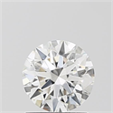 Lab Grown Diamond 1.01 Carats, Round with Ideal Cut, F Color, VS1 Clarity and Certified by IGI