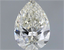 Natural Diamond 0.66 Carats, Pear with  Cut, K Color, VS2 Clarity and Certified by GIA