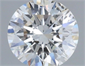 Natural Diamond 0.57 Carats, Round with Excellent Cut, E Color, SI2 Clarity and Certified by GIA