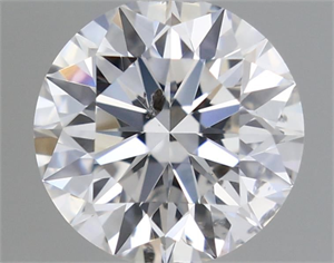 Picture of Natural Diamond 0.83 Carats, Round with Excellent Cut, E Color, SI2 Clarity and Certified by GIA