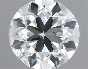 Picture of Natural Diamond 0.50 Carats, Round with Very Good Cut, J Color, SI1 Clarity and Certified by GIA
