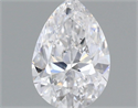 Natural Diamond 0.52 Carats, Pear with  Cut, D Color, SI1 Clarity and Certified by GIA
