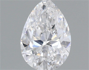 Picture of Natural Diamond 0.52 Carats, Pear with  Cut, D Color, SI1 Clarity and Certified by GIA