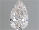 Natural Diamond 0.65 Carats, Pear with  Cut, H Color, VS1 Clarity and Certified by GIA