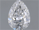 Natural Diamond 0.52 Carats, Pear with  Cut, D Color, SI1 Clarity and Certified by GIA