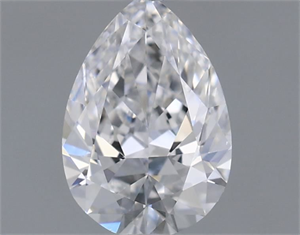 Picture of Natural Diamond 0.52 Carats, Pear with  Cut, D Color, SI1 Clarity and Certified by GIA
