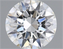 Natural Diamond 0.73 Carats, Round with Excellent Cut, H Color, VVS2 Clarity and Certified by GIA