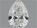 Natural Diamond 0.50 Carats, Pear with  Cut, F Color, VVS1 Clarity and Certified by GIA