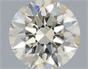 Natural Diamond 0.51 Carats, Round with Excellent Cut, N Color, VVS1 Clarity and Certified by IGI