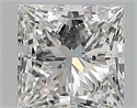 Natural Diamond 0.71 Carats, Princess with  Cut, F Color, SI2 Clarity and Certified by GIA