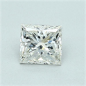 Natural Diamond 0.70 Carats, Princess with  Cut, J Color, VVS1 Clarity and Certified by GIA