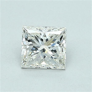 Picture of Natural Diamond 0.70 Carats, Princess with  Cut, J Color, VVS1 Clarity and Certified by GIA