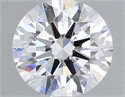 Lab Grown Diamond 1.03 Carats, Round with Ideal Cut, D Color, VVS2 Clarity and Certified by IGI