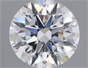 Lab Grown Diamond 1.23 Carats, Round with Ideal Cut, D Color, VS1 Clarity and Certified by IGI