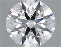 Lab Grown Diamond 0.97 Carats, Round with Ideal Cut, D Color, VS1 Clarity and Certified by IGI