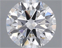Lab Grown Diamond 1.23 Carats, Round with Ideal Cut, D Color, VS1 Clarity and Certified by IGI