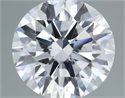Lab Grown Diamond 1.29 Carats, Round with Ideal Cut, D Color, VS2 Clarity and Certified by IGI