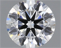 Lab Grown Diamond 1.21 Carats, Round with Ideal Cut, F Color, VVS2 Clarity and Certified by IGI