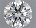 Lab Grown Diamond 1.24 Carats, Round with Ideal Cut, F Color, VS2 Clarity and Certified by IGI