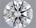 Lab Grown Diamond 0.75 Carats, Round with Ideal Cut, D Color, SI1 Clarity and Certified by IGI