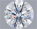 Lab Grown Diamond 1.39 Carats, Round with Excellent Cut, D Color, VVS2 Clarity and Certified by IGI