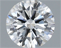Lab Grown Diamond 1.22 Carats, Round with Ideal Cut, F Color, VVS2 Clarity and Certified by IGI