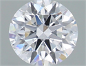 Lab Grown Diamond 1.12 Carats, Round with Ideal Cut, D Color, VVS1 Clarity and Certified by IGI