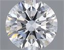Lab Grown Diamond 1.01 Carats, Round with Ideal Cut, E Color, VVS1 Clarity and Certified by IGI