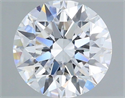 Lab Grown Diamond 2.00 Carats, Round with Ideal Cut, D Color, IF Clarity and Certified by IGI