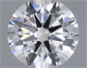 Lab Grown Diamond 1.19 Carats, Round with Ideal Cut, D Color, VVS2 Clarity and Certified by IGI