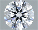 Lab Grown Diamond 1.34 Carats, Round with Ideal Cut, D Color, VS2 Clarity and Certified by IGI