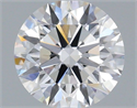 Lab Grown Diamond 1.32 Carats, Round with Ideal Cut, E Color, VS1 Clarity and Certified by IGI
