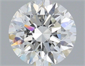 Lab Grown Diamond 1.05 Carats, Round with Excellent Cut, F Color, VVS2 Clarity and Certified by IGI