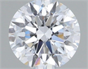 Lab Grown Diamond 1.08 Carats, Round with Excellent Cut, F Color, VVS2 Clarity and Certified by IGI