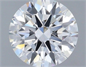 Lab Grown Diamond 1.03 Carats, Round with Ideal Cut, E Color, IF Clarity and Certified by IGI