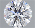 Lab Grown Diamond 1.03 Carats, Round with Excellent Cut, D Color, VVS2 Clarity and Certified by IGI