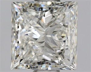 Picture of Natural Diamond 0.90 Carats, Princess with  Cut, J Color, SI1 Clarity and Certified by GIA