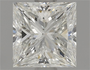Picture of Natural Diamond 0.90 Carats, Princess with  Cut, G Color, SI2 Clarity and Certified by GIA