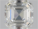 Natural Diamond 0.92 Carats, Asscher with  Cut, H Color, IF Clarity and Certified by GIA