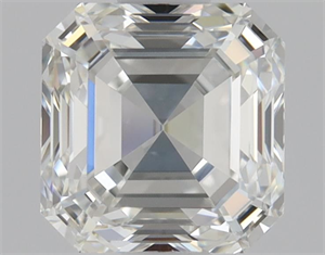 Picture of Natural Diamond 0.92 Carats, Asscher with  Cut, H Color, IF Clarity and Certified by GIA