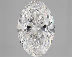 Picture of Natural Diamond 5.06 Carats, Oval with  Cut, E Color, VVS2 Clarity and Certified by GIA