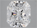 Natural Diamond 4.03 Carats, Radiant with  Cut, D Color, SI1 Clarity and Certified by GIA