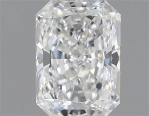 Picture of Natural Diamond 0.51 Carats, Radiant with  Cut, F Color, VS1 Clarity and Certified by GIA